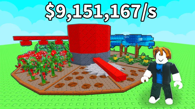 Build A Ring Farm ring-shaped farm with crops and high per-second coin income